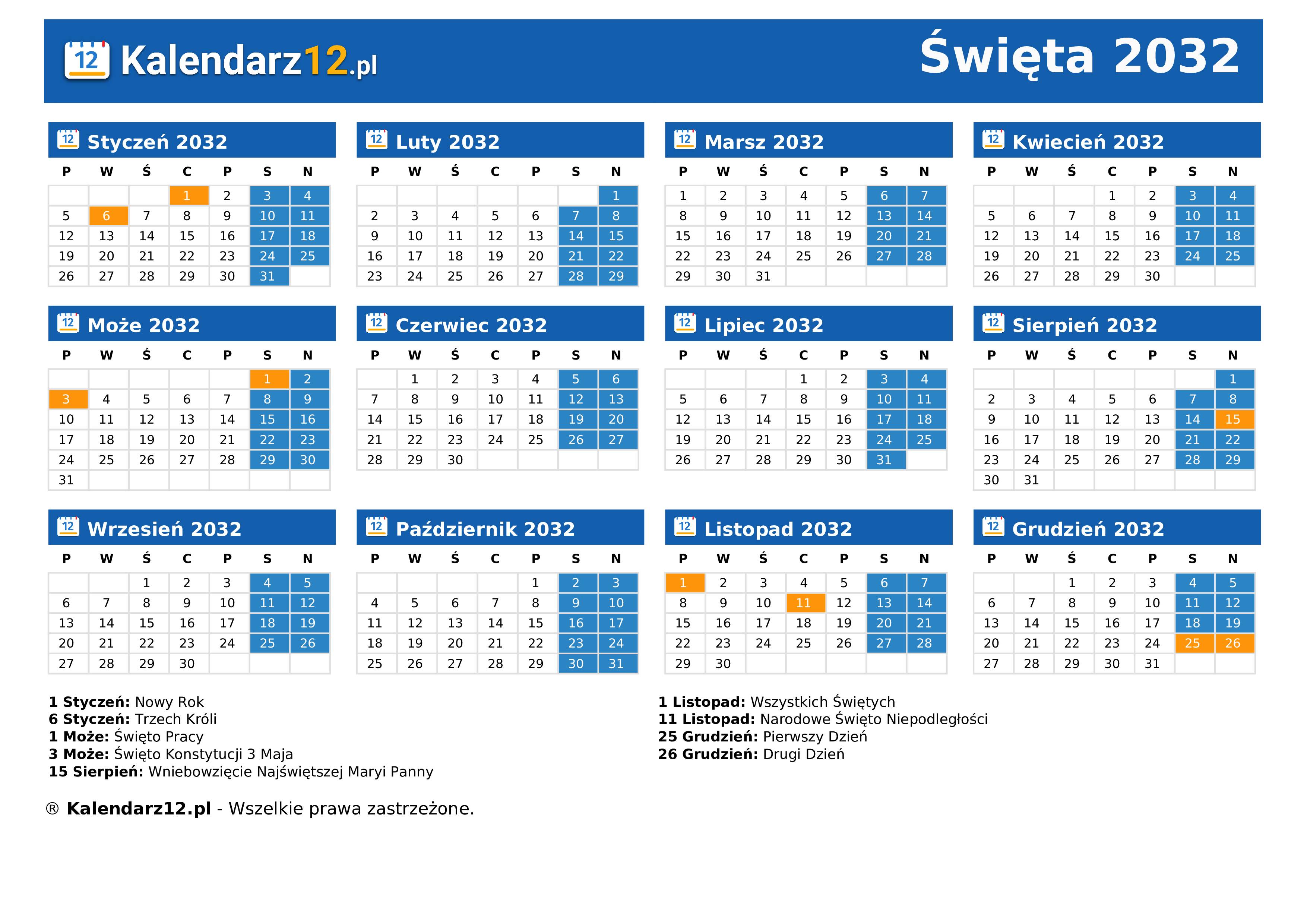Święta 2032